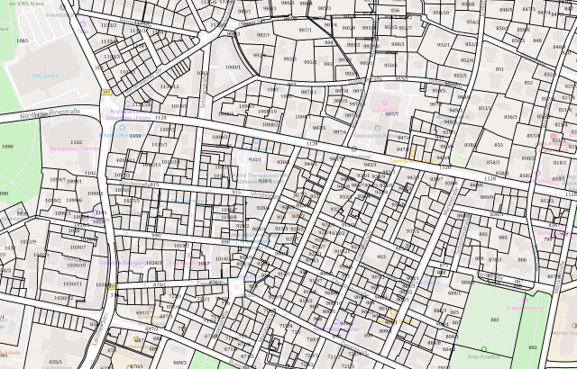 Flurkarte Göppingen (Kernstadt)