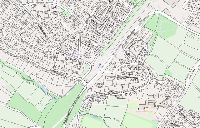 Flurkarte Sachsen bei Ansbach