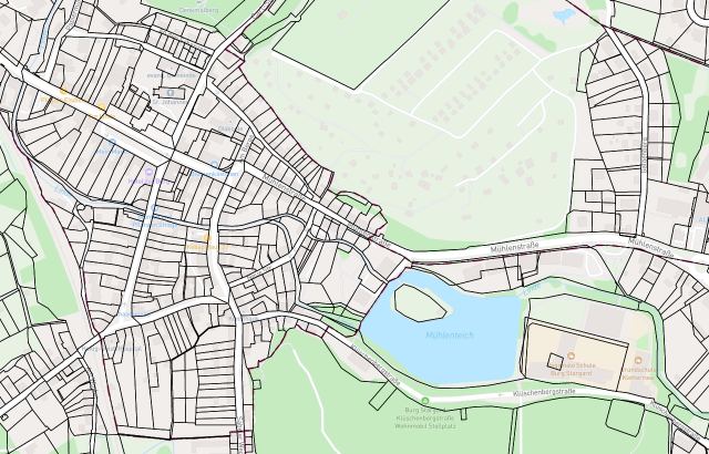 Flurkarte Burg Stargard