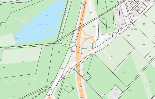 Flurkarte Halle (Westf)