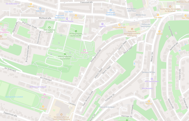 Flurkarte Saarbrücken